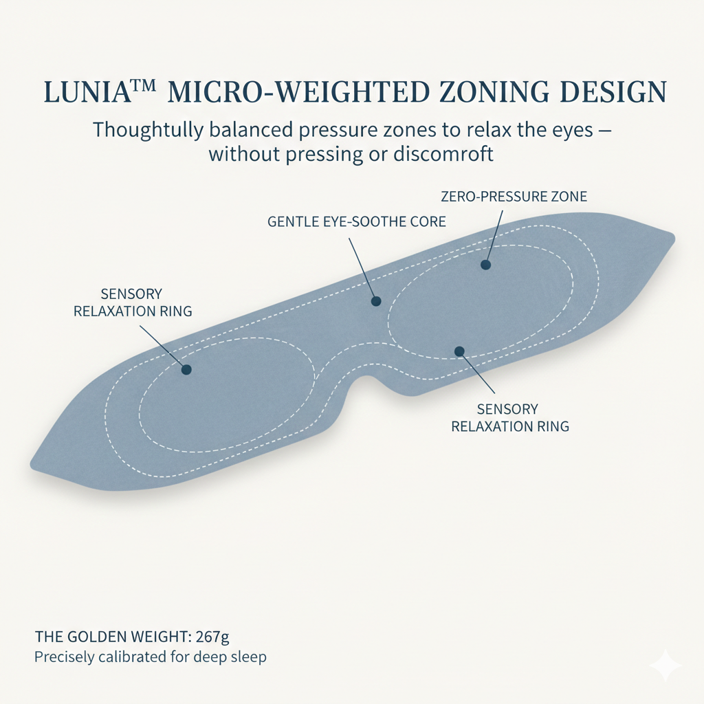 RESTED Weighted Sleep Mask - Fall asleep faster — even when your mind won’t shut off