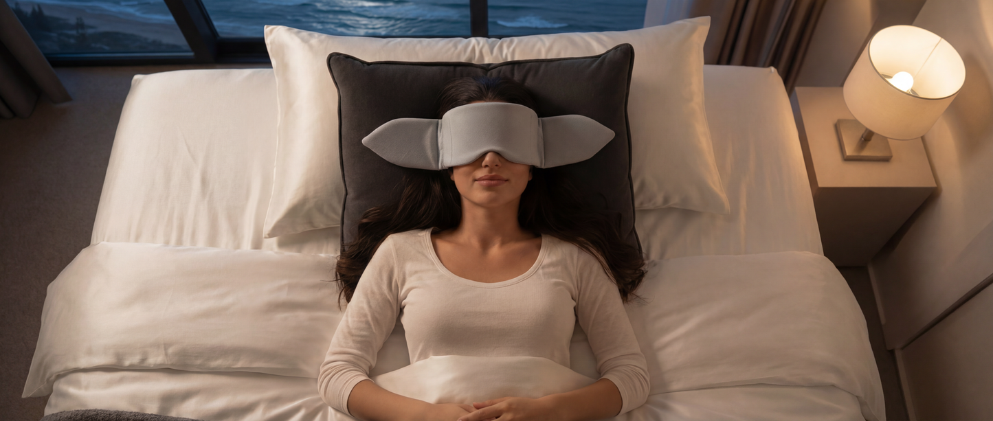 RESTED Weighted Sleep Mask - Fall asleep faster — even when your mind won’t shut off